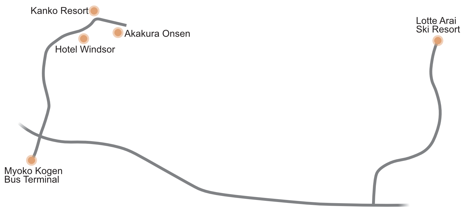 Lotte Arai Resort Shuttle Map 2023