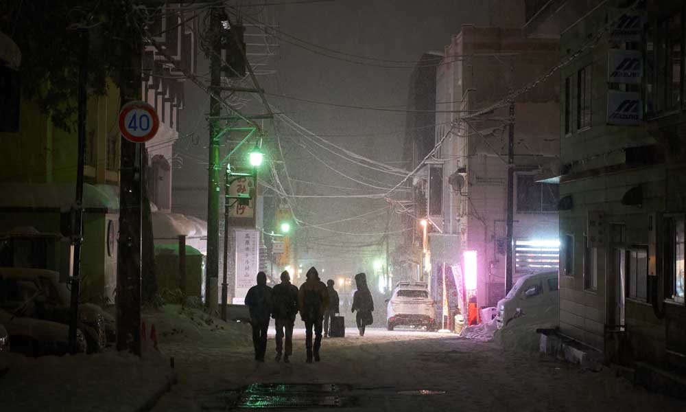 Akakura onsen at night